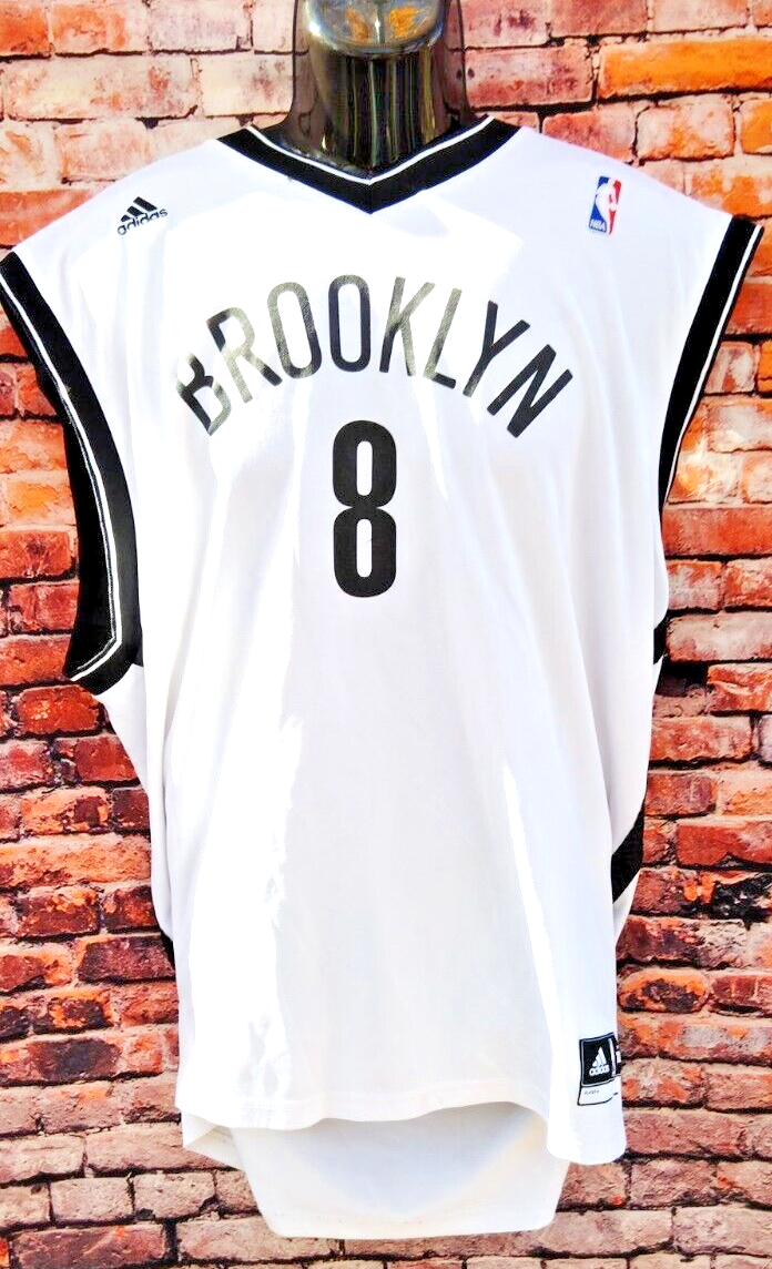Adidas Brooklyn Nets Deron Williams #8 Authentic NBA Jersey White