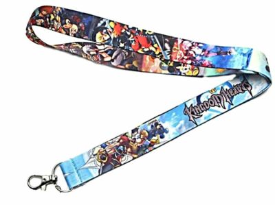 Kingdom Hearts Characters And Name ID Holder Lanyard Keychain