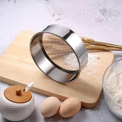 NEU 12-120 Mesh Küche Mehlsieb Rund Edelstahl Mehlsiebe Sieb zum Backen Flour DE - Bild 6 von 29