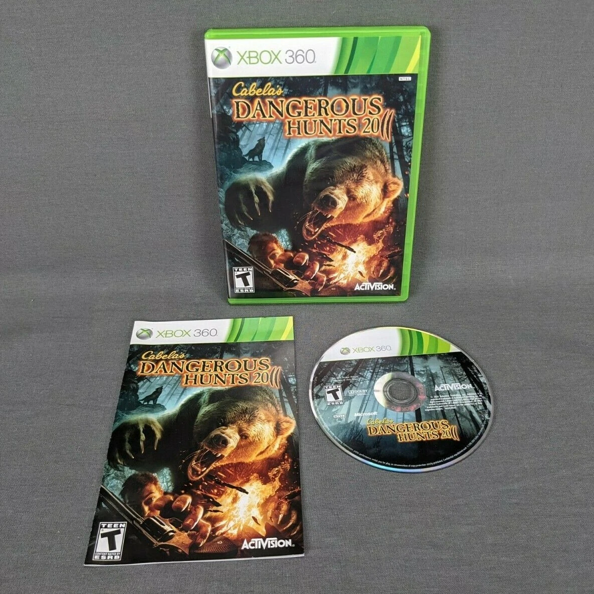 Cabela's Dangerous Hunts 2011 Microsoft Xbox 360 2010 Complete