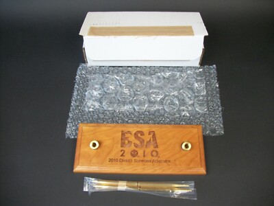 *MINT* BOY SCOUT BSA DIRECT SUPPORT ACHIEVER 2010 AWARD GOLD PEN DESK SET