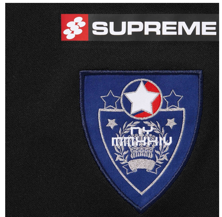 Supreme Crest Soccer Jersey Black Size Large FW24 | eBay