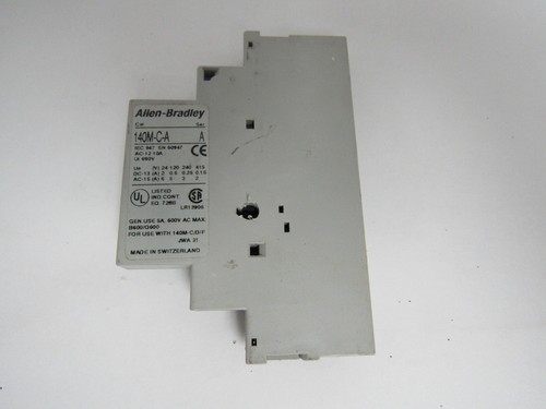 ALLEN BRADLEY 140M-C-A SER A AUXILIARY CONTACT - Picture 2 of 5