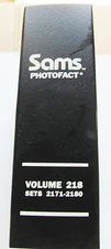 Sams Photofact Manual Binder, Volume 218, Sets 2171-2180, Electronic Schematics