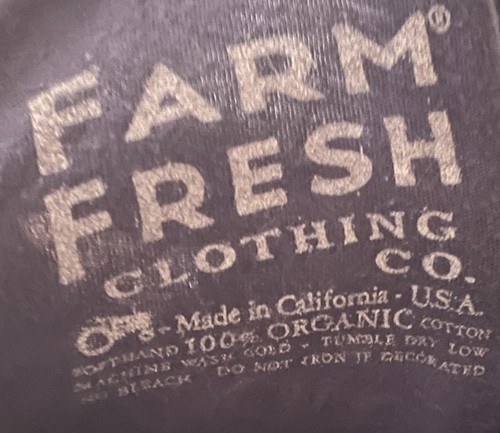 Farm Fresh Clothing Co. No Farms No Beer Organic Cotton Long Sleeve Size Medium - Picture 4 of 6