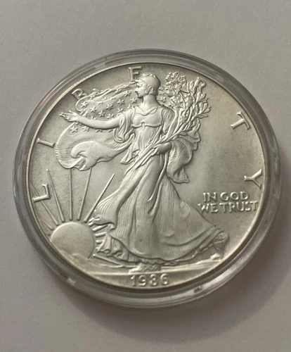United States Silver Dollar, 1986 Silver Bullion