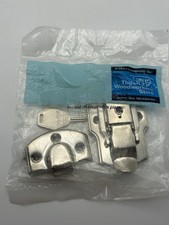Secure Metal Latch Hasp Buckle Lock with 1 Key for Cabinets Lockers Boxes NOS