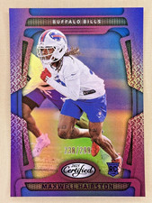 2025 Panini Certified Maxwell Hairston RC Mirror Purple /299 Buffalo Bills #191
