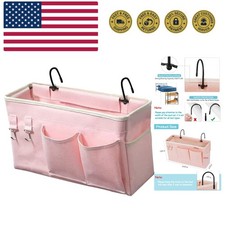 Bedside Caddy/Bedside Storage Bag Hanging Organizer for Bunk and Hospital Bed...