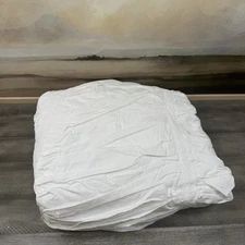 Pottery Barn Teen LoveShackFancy Sweet Bows King Duvet Cover Ivory Wrinkled NWOT