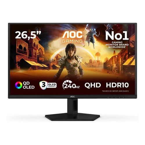 AOC Q27G41ZDF 26.5'' QD-OLED Flat Monitor 16:9 2560 x 1440 HDR10 240Hz G-menu - product listing photo
