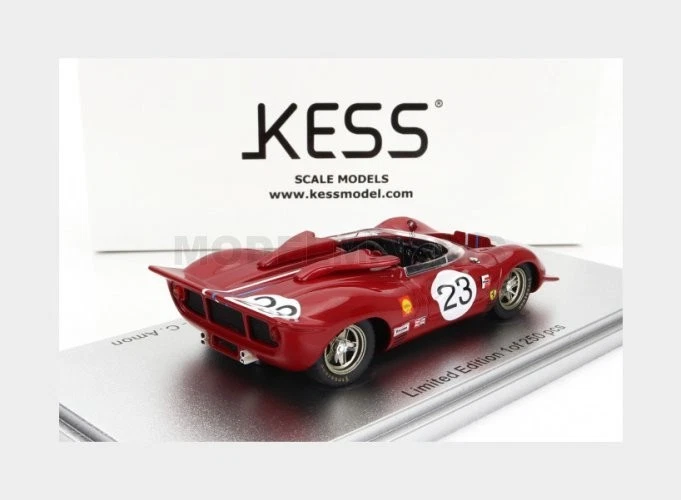 KESS-MODEL KE43056370 FERRARI - 350 P4 SPIDER CAN-AM s/n0860 N 23 RIVERSIDE RACE - Immagine 2 di 2
