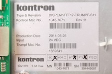 DISPLAY-TFT17-TRUMPF-S11 1043-7071 KONTRON - Reconditionné - Garantie 24 mois