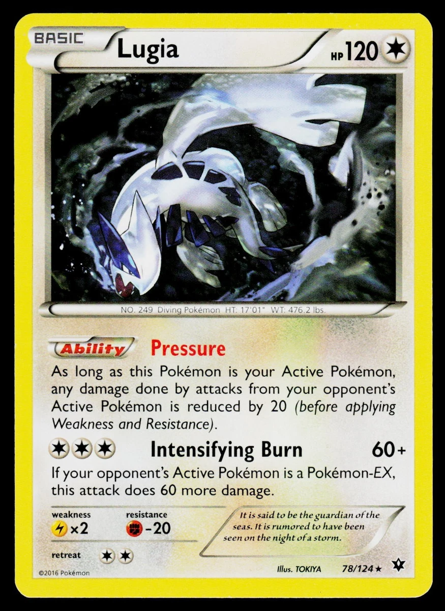 lugia pokemon card ebay Neo Genesis No.249 Vintage Holo Rare Nintendo Japan Anime TCG Pokemon TCG Lugia EX #17/34