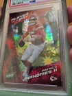 2021 PANINI "KABOOM" PLAYER OF THE DAY PATRICK MAHOMES II -75/99 SUPER REFRACTOR