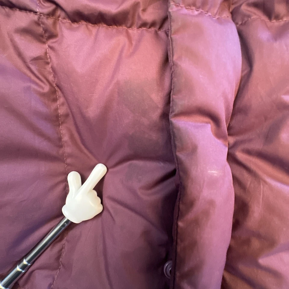 Patagonia Jacket Girls XXL 16-18 Purple Down Hooded Puffer Long Boat Rainy Snow - Image 2 of 4