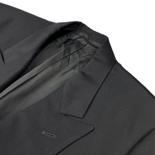 VTG Holland & Sherry Men's Double Breasted Blazer Black • 44R
