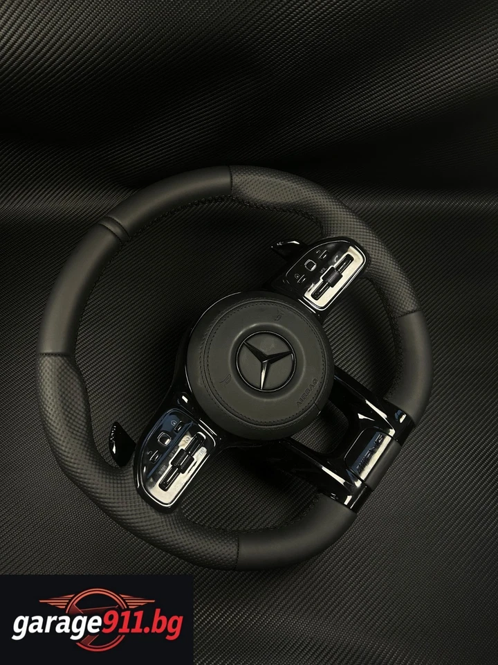 Actualización volante cuero mercedes 2005-2020 s e c ml gl cl g Plug and Play Foto 2 de 4