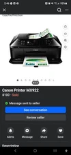 Canon PIXMA MX922 Black All-In-One Printer Inkjet WiFi Printer Needs CLRInk B200