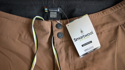 SMARTWOOL Merino Wool Blend Sport 10 Inch Short - Men's Size L LARGE Brown $80 - Picture 4 of 6