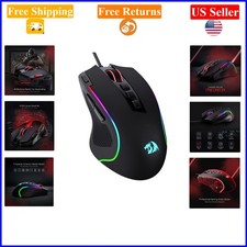 Redragon M612 Predator RGB Wired Gaming Mouse, 8000 DPI, 11 Programmable Butt...