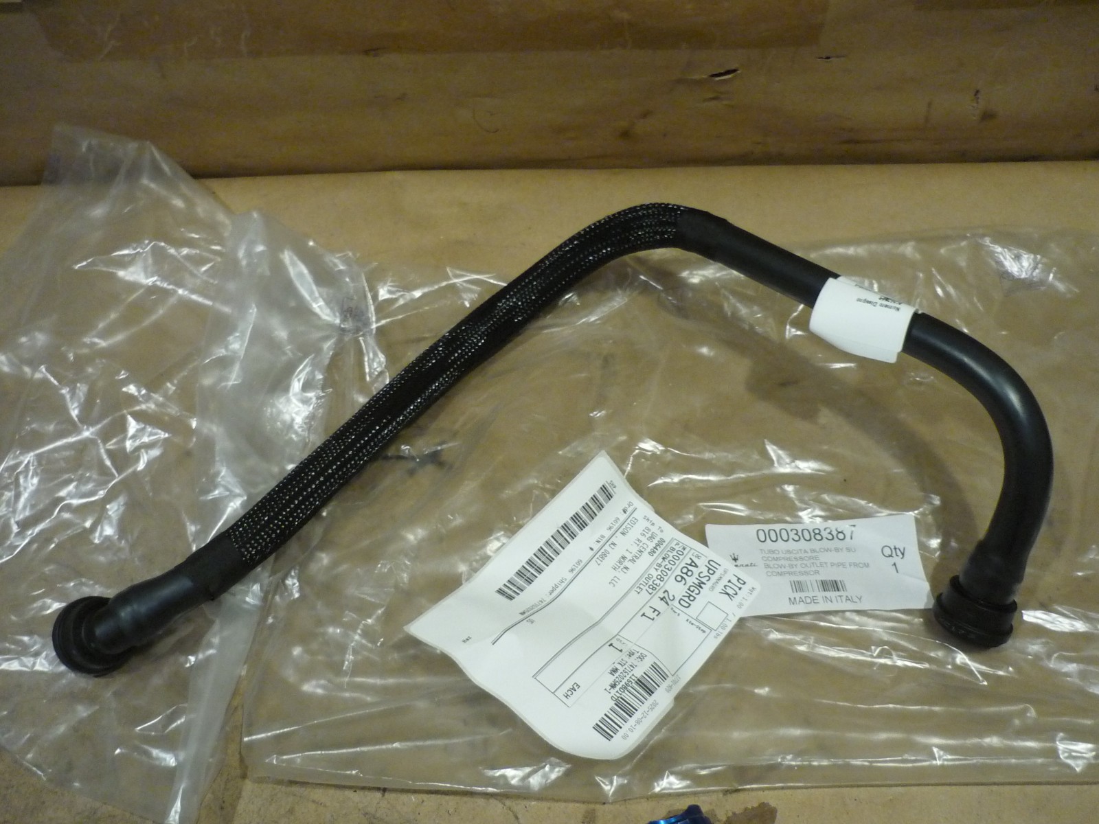 Maserati Ghibli, Quattroporte -Blow-by Outlet Pipe From Compressor -P/N 308387