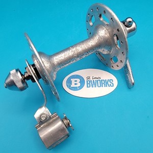 Normandy High Flange Front Hub QR 100mm 36h w/ Joseph Lucas Odometer  b2