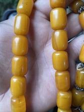 ANTIQUE VERY BAKELITE MISKETA FATURAN WORRY PRAYER BEADS TASBIH