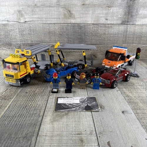 LEGO City Auto Transporter 60060 + Flatbed Truck 60017 Complete No Manual/Box