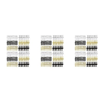  36 Sets arabischer und römischer Ziffern für digitale Wanduhren   DIY-Ersatz