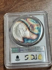 1998 American Silver Eagle Graded PCGS MS68 Monster Toning Toned Coin (Slab1062)