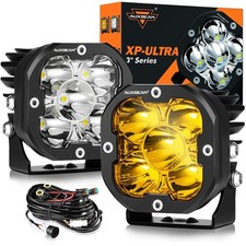 Auxbeam 3 Inch LED Pods, XP-Ultra Series Offroad LED Cube Light, 80W 9600LM S...