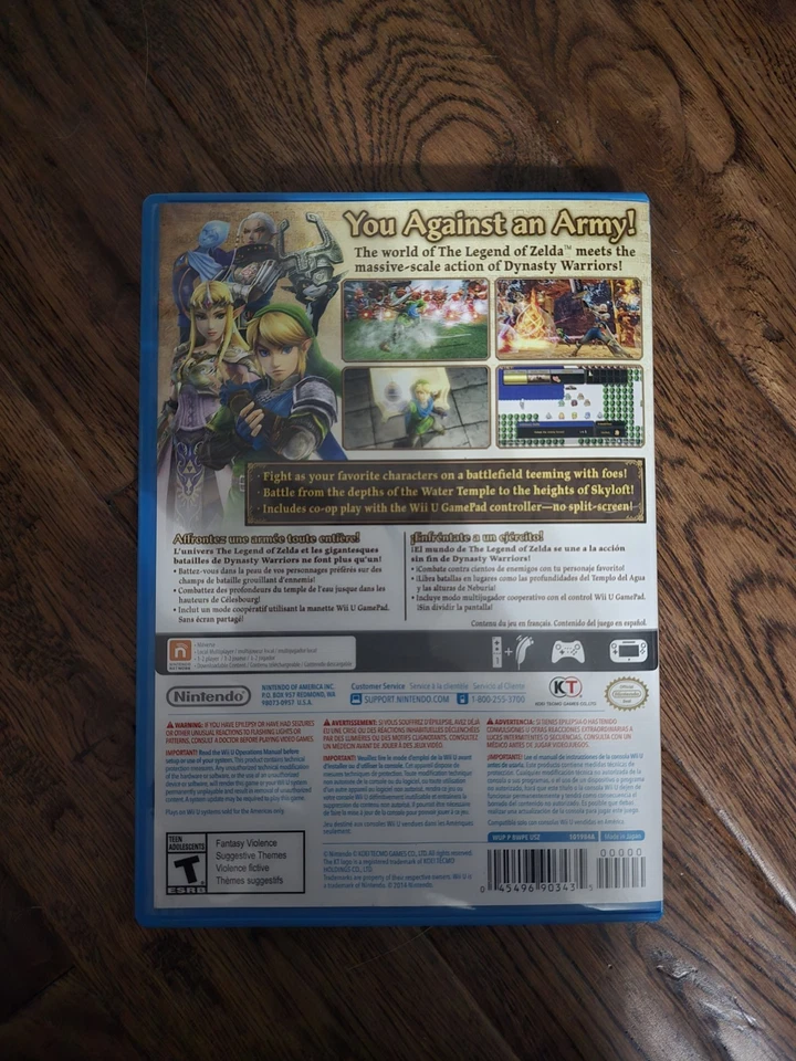 Hyrule Warriors (Nintendo Wii U, 2014) CIB - Image 3 of 3