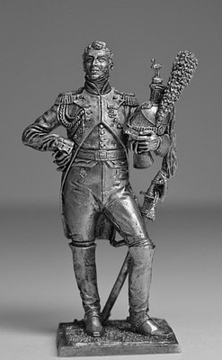  France Dragoon officer Hand UnPainted Tin Miniature 54mm 1/32 Action Figurines 