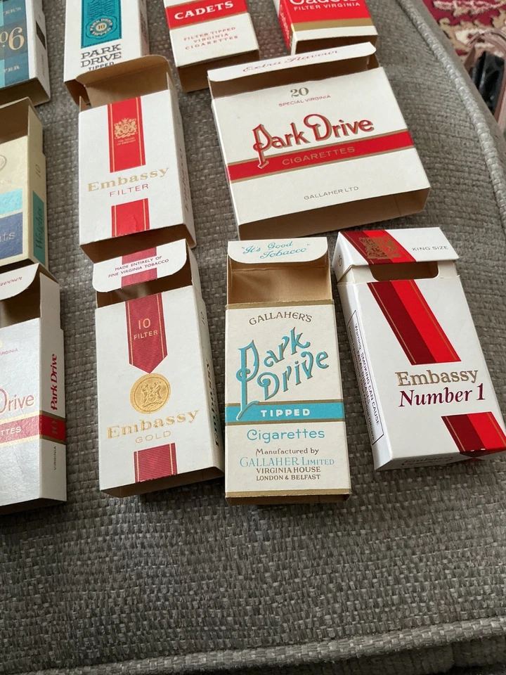 25 VINTAGE CIGARETTE PACKETS, ALL EXCELLENT. NO ADDED PRINT. GREAT LOT. - Image 4 of 4