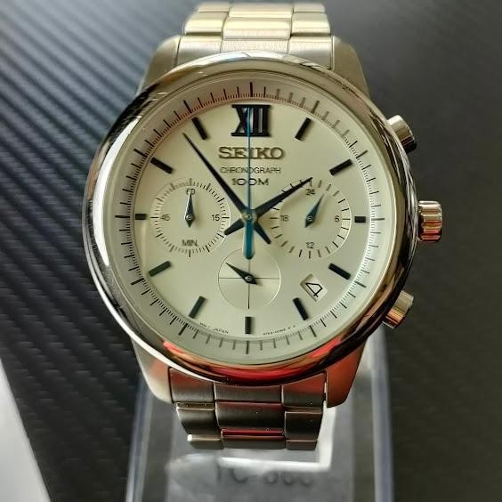 Seiko Chronograph Date Quartz 6T63-00N0 Watch Stainless Silver | eBay