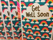 GET WELL BLANK INSIDE CARDS New w/Envelopes LOT 4 WRITE YOUR OWN MESSAGE INSIDE