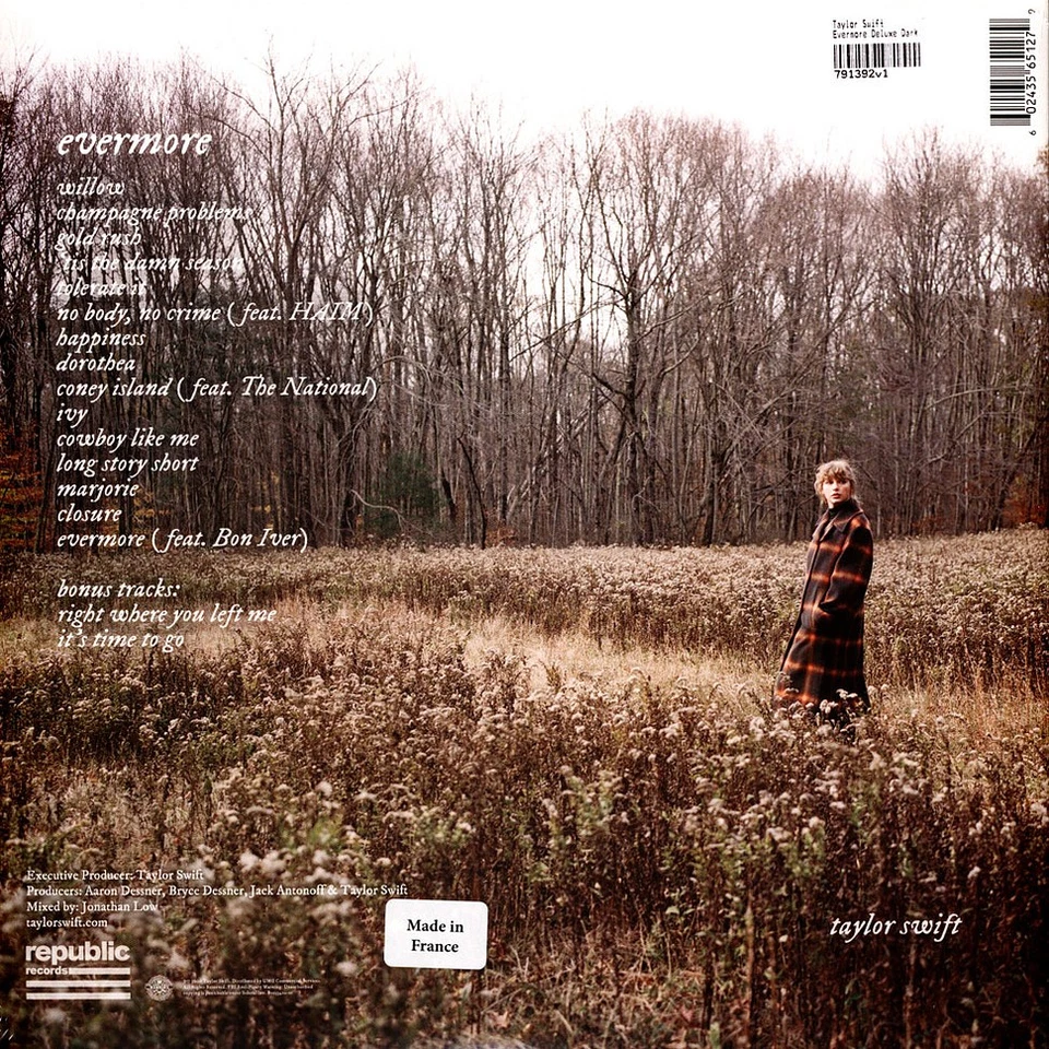 Taylor Swift - Evermore Deluxe Dark Green (Vinyl 2LP - 2021 - FR - Original) - Bild 3 von 3