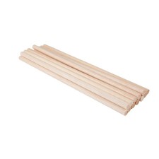 12 Pack Round Wood Dowel Rods 3/8x3/8x12 Inch Balsa 12 Pcs 3/8x12