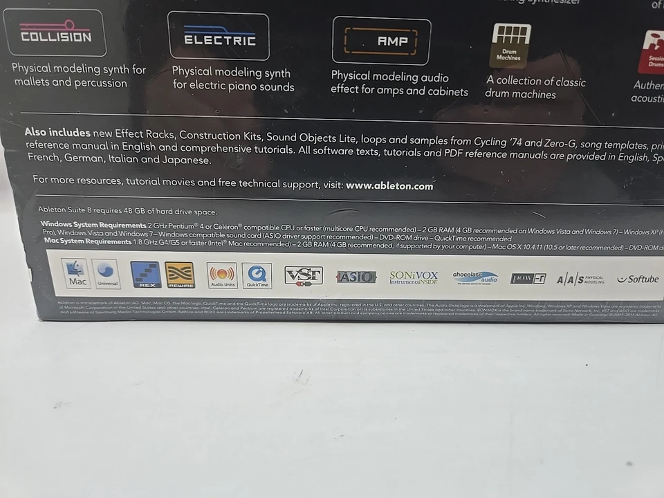 Ableton Suite 8 Live 8 Full Version OS & Windows New Sealed Free Shipping.  - Image 4 of 4