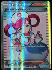 Pokemon Center Lady #105 LP Trainer Pokemon Card