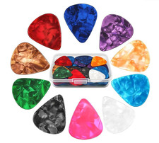60Pack Guitar Picks With Organizer Box: Variety Colorful Guitar Pick