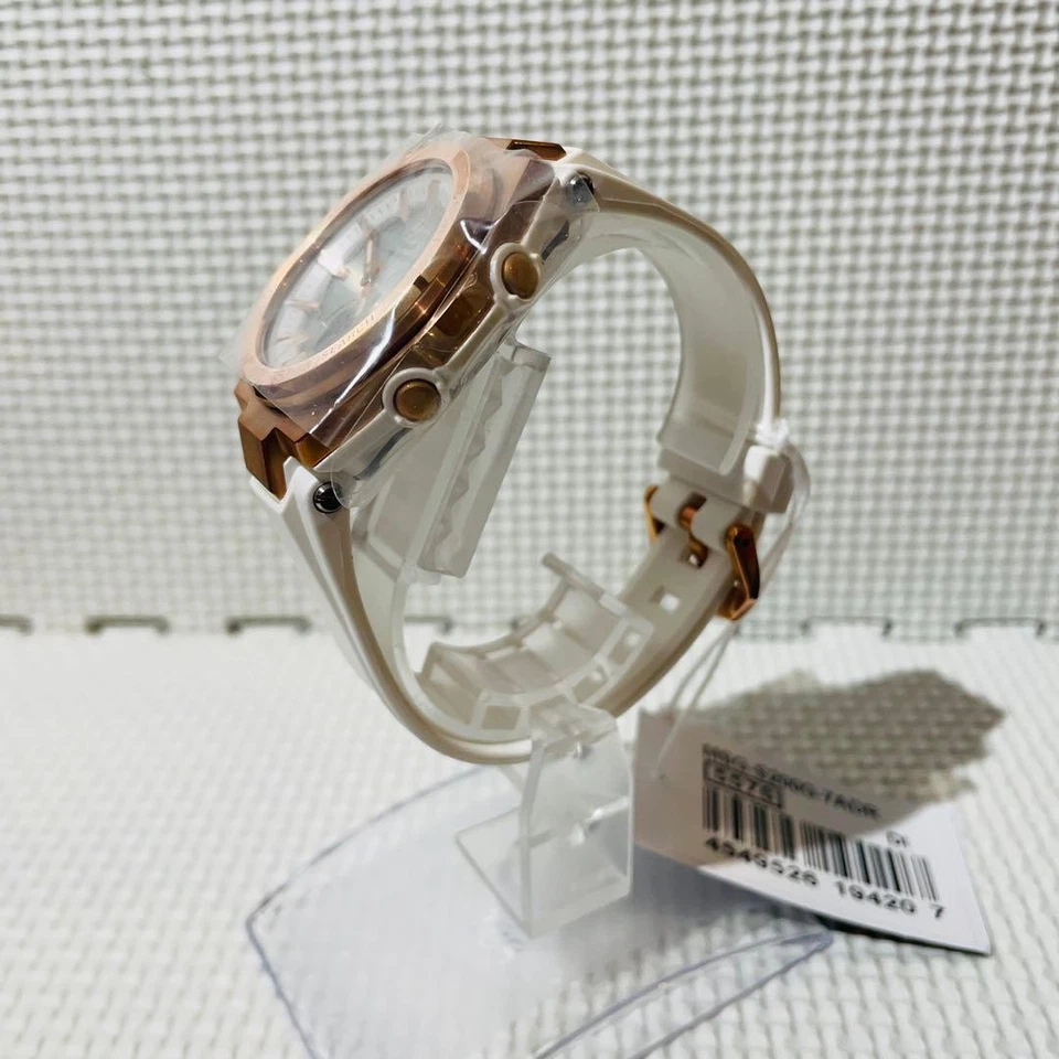 Casio Baby-G G-MS MSG-S200 Rose Gold White Rubber Strap Watch - Image 3 of 4