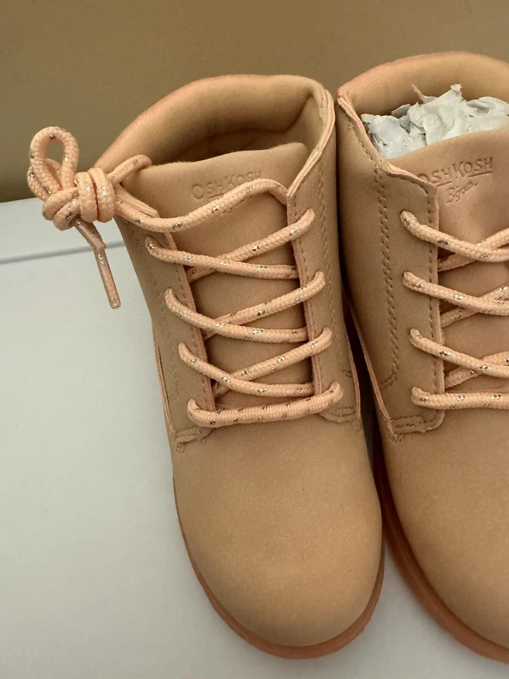 OshKosh B'Gosh Girls Judi Fashion Boot Light Pink Sz 12T NWOB - Image 4 of 4