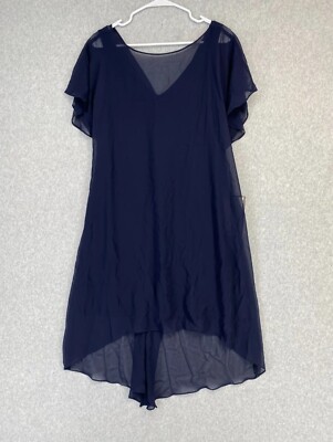 knee length dresses for ladies Adrianna Papell Asymmetrical Draped Floral Chiffon Gown main image 1