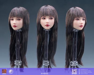 I8Toys 1/6 I8-H003C Beauty Girl Yuki Movable Eye Head Sculpt Fit 12''Figure Body