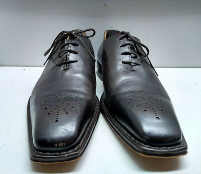 Calzoleria Toscana Gray Brown Suede Leather Brogue Cup Toe Oxfords Derby Shoes H777 Calzoleria Toscana Men main image 2