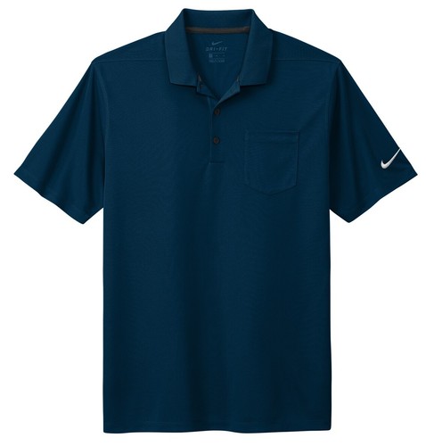MEN'S NIKE, DRI FIT MOISTURE WICKING, MICRO POLY PIQUE POLO, POCKET, XS-4XL - Picture 6 of 9