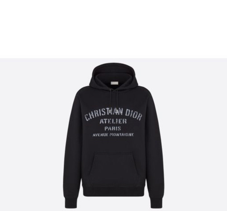 CHRISTIAN DIOR アトリエ パーカー Sサイズ Christian Dior Men's Black Atelier Hoodie Size Medium | eBay