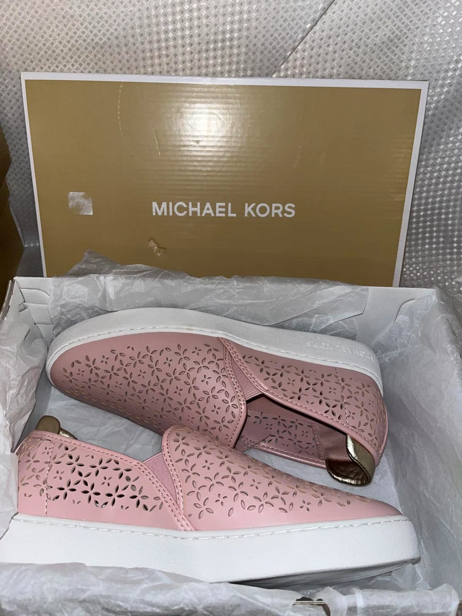 MICHAEL Michael Kors Ophelia Perforated Faux Leather Slip On